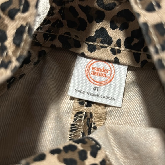 wonder nation Girls Cheetah print dress. Size 4T - Picture 4 of 4